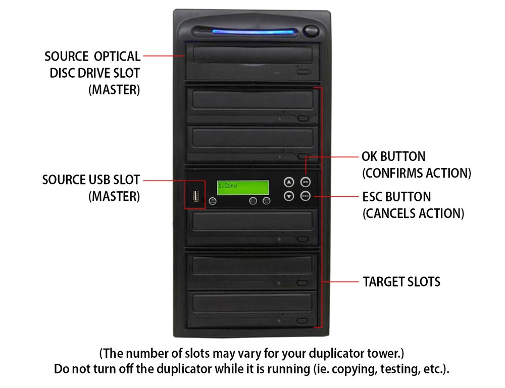 Produplicator USB Drive to 6 CD DVD Duplicator: Convert Flash Memory to Disc