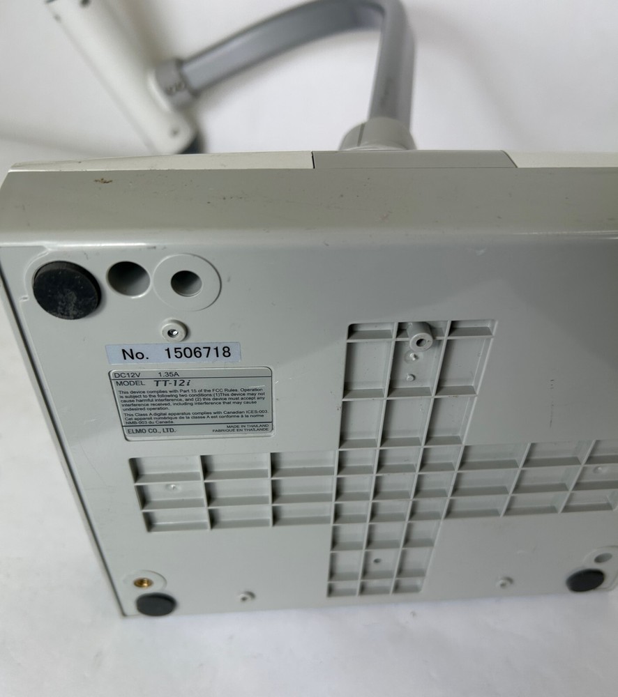 Elmo TT-12i Interactive Document Camera - For Parts/Not Working