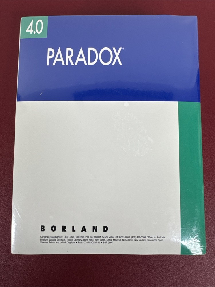 NEW Paradox 4.0 User's Guide, Getting Started, + 2 more Manuals, see description