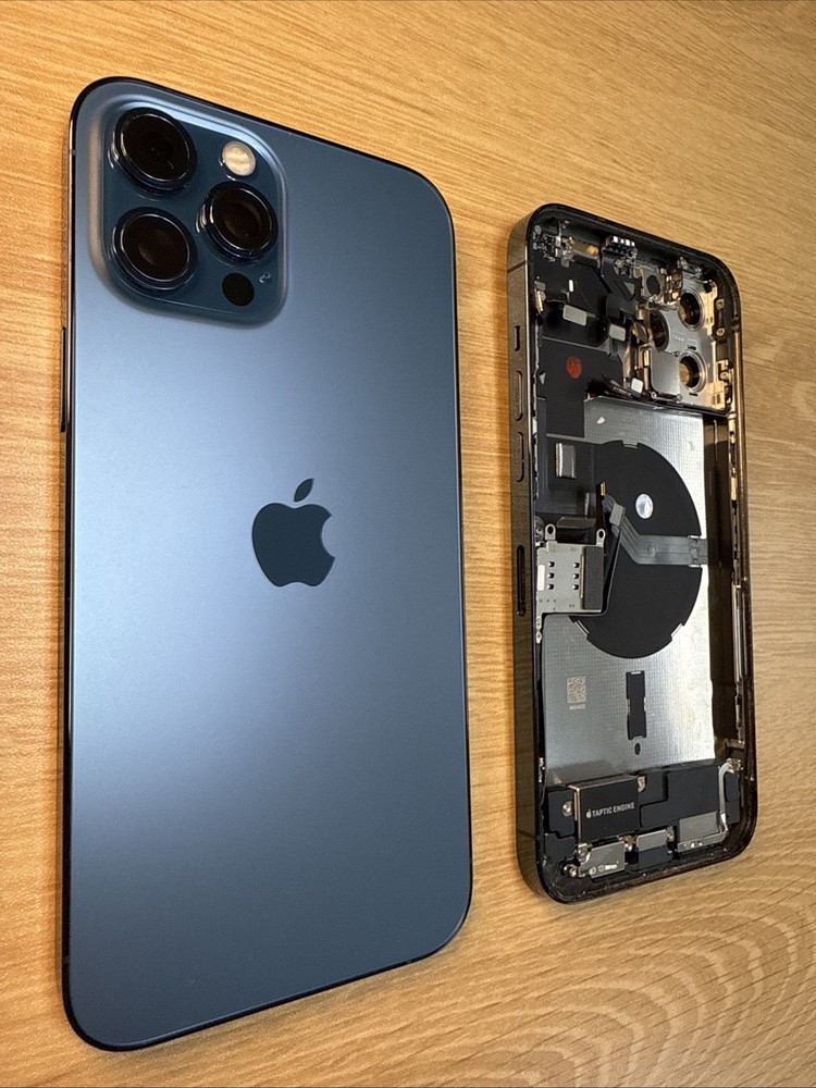 iPhone 12 Pro Max Blue Back Housing Replacement Original OEM Apple Grade B