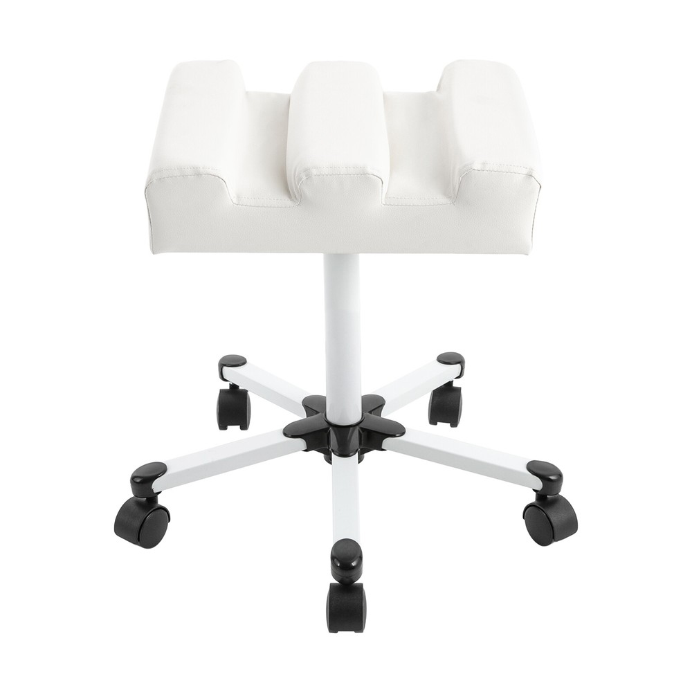 Manicure Foot Rest Rolling Pedicure Stool Adjustable Pedicure Stool w/ Wheels
