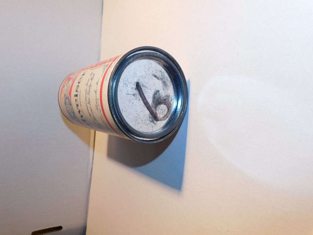BUDWEISER cardboard BEER CAN BANK big