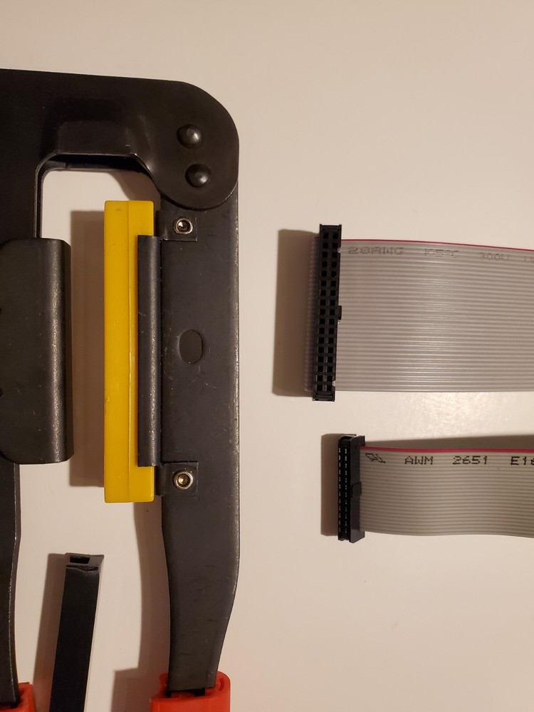 Ribbon Cable Crimp Tool for IDC, Centronics, DB - WITH ADAPTERS and INSTRUCTIONS