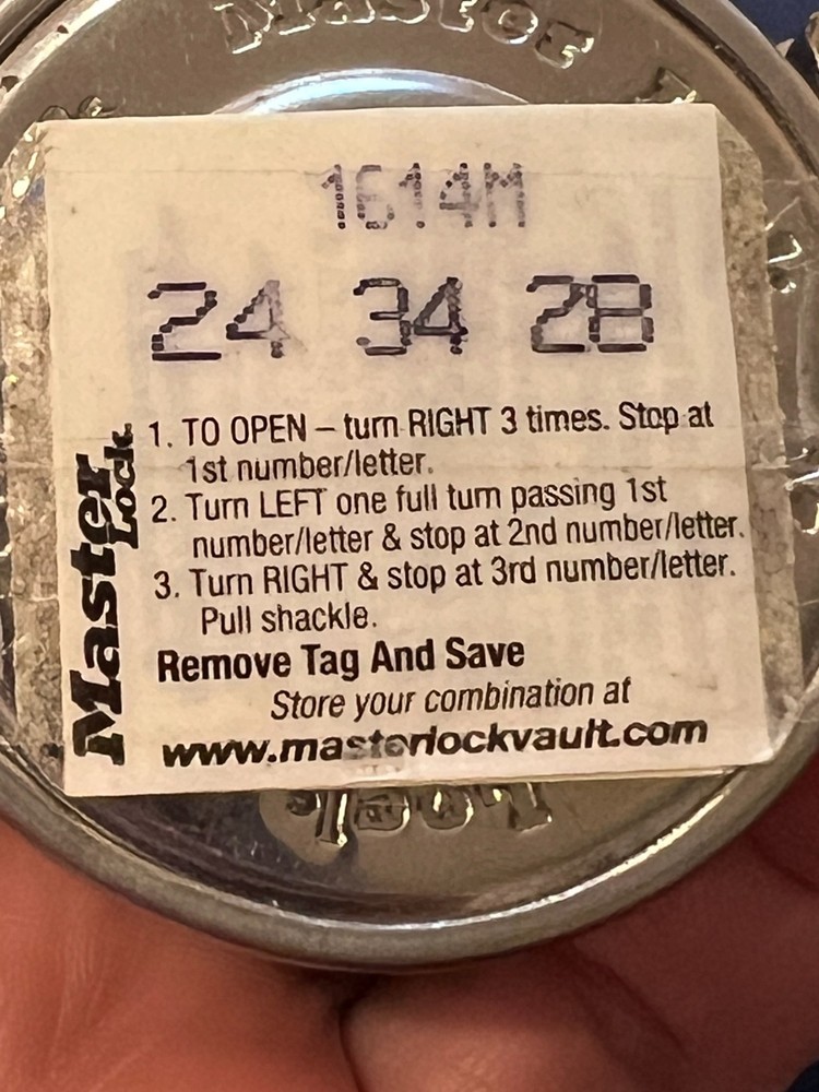 Combination Padlock, Steel, black dial, 2 pack by Master Lock