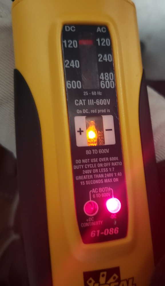 IDEAL VOL-CON XL Voltage/Continuity Tester 61-086 (TESTED)