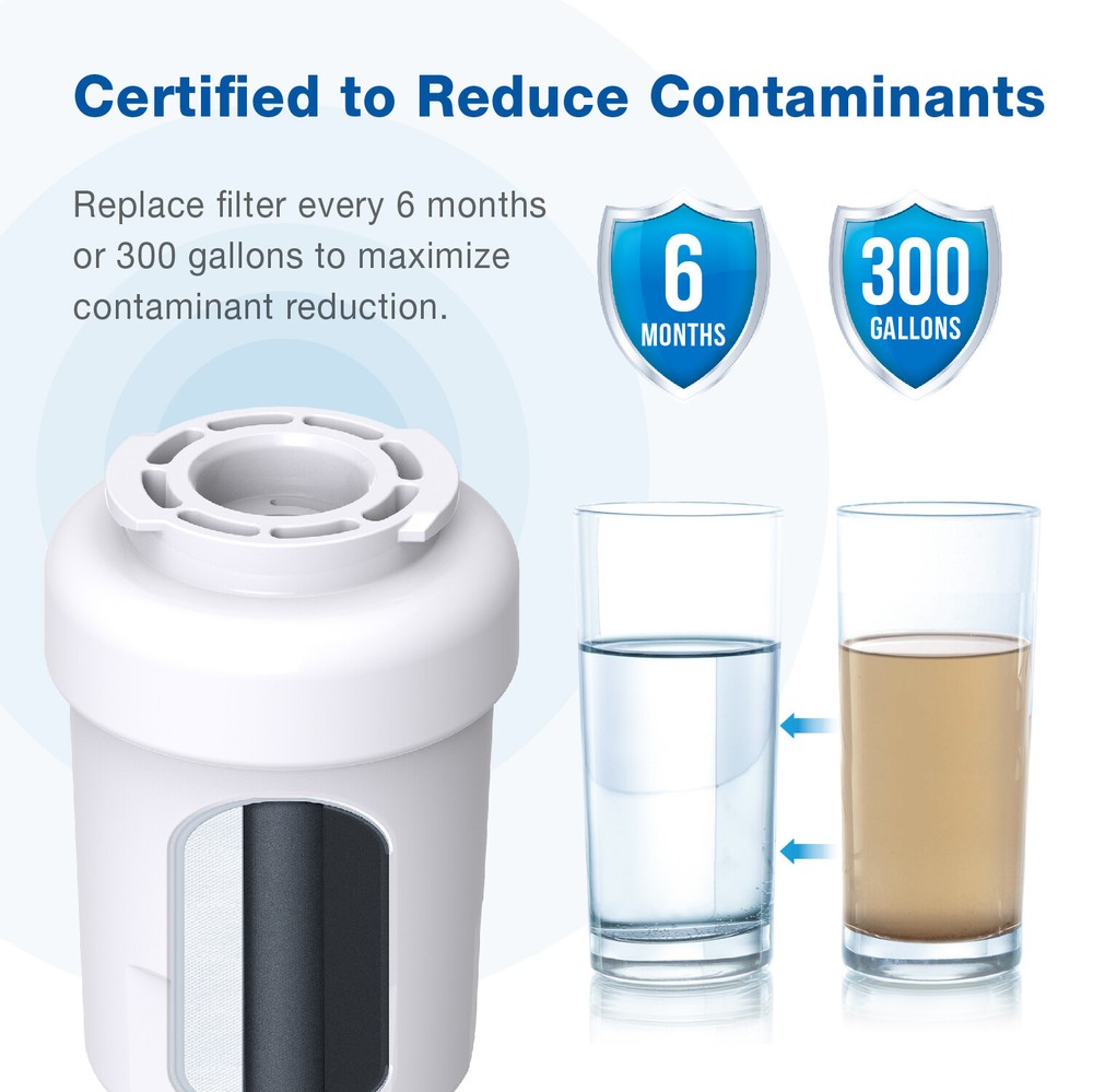 Waterspecialist MWF® Refrigerator Water Filter,Replacement for GE® MWF®
