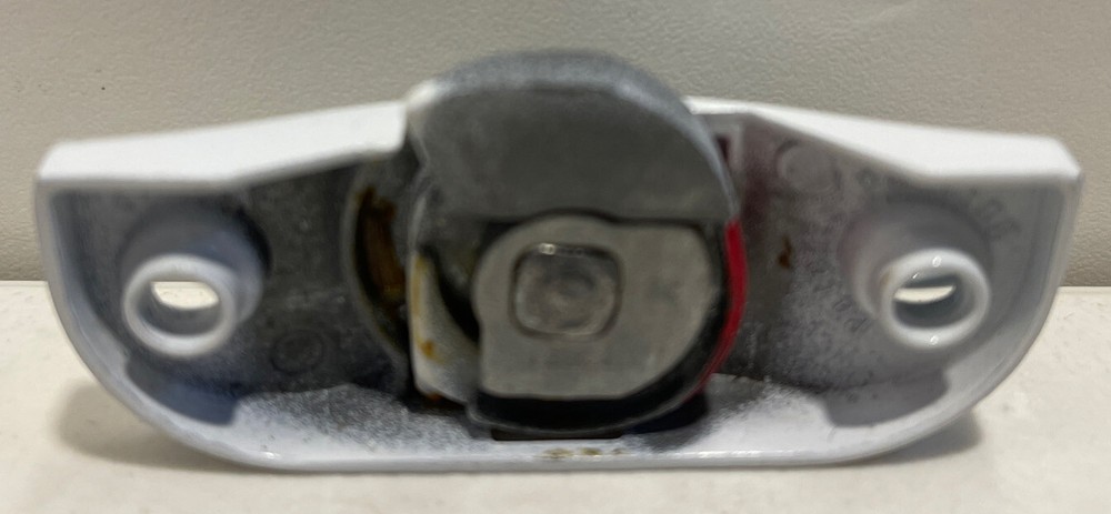 White Sash Lock Double Hung Window Latch Model 2A Red Indicator Replacement