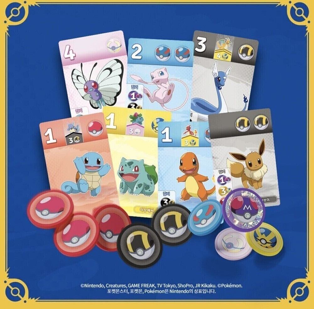 Splendor Pokemon Edition Board Game Korea Exclusive Version