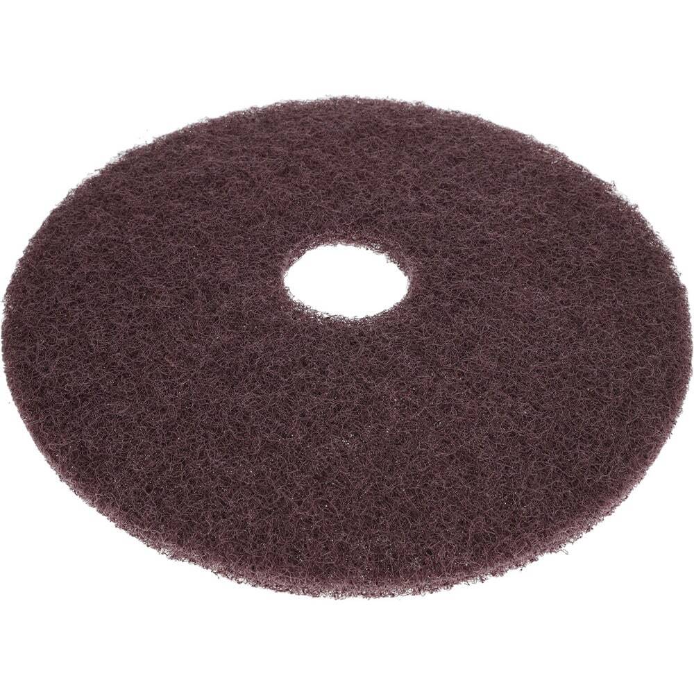 5 Pack PRO SOURCE Maroon Extra Heavy Duty Floor Stripping Pads: 17" Diameter