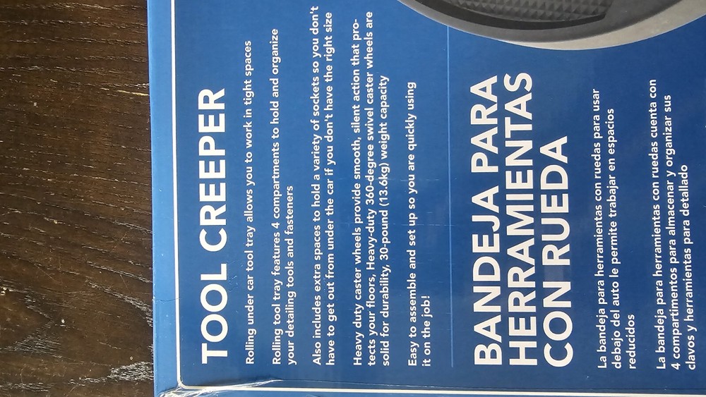 Mountain 30lb Capacity Tool Creeper Heavy Duty Castor Wheels