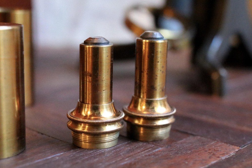 Antique 19th.C Brass Laboratory Microscope