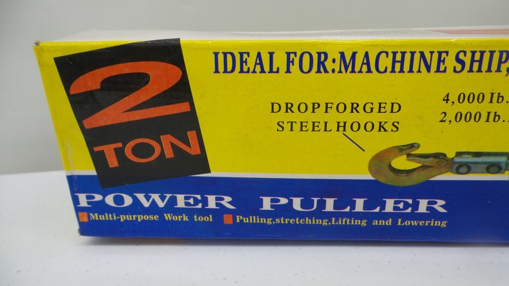 2 TON POWER PULLER IDEAL FOR MACHINE SHIP BOATING CAMPING LANDSCAPING & CAMPING