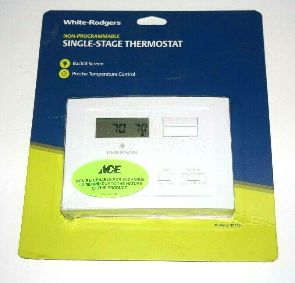 Emerson White-Rodgers Non-Programmable Single-Stage Thermostat Model: NP110