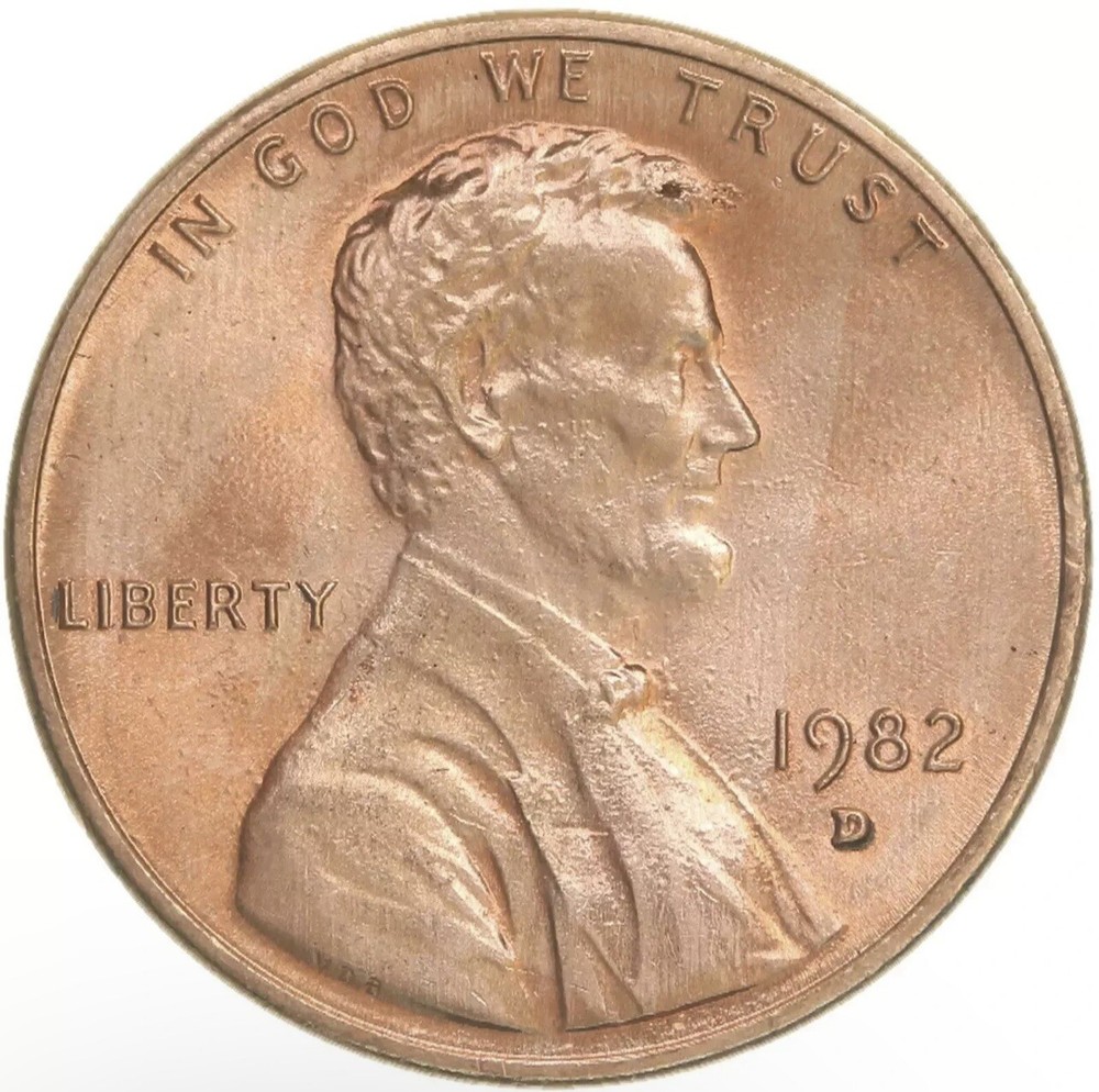 1982 D Small Date Zinc Lincoln Memorial Cent (UNCIRCULATED)