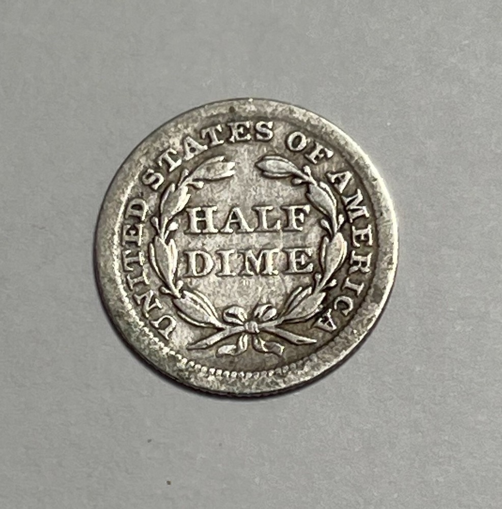 1856 1/2 10C (#17155) VG.