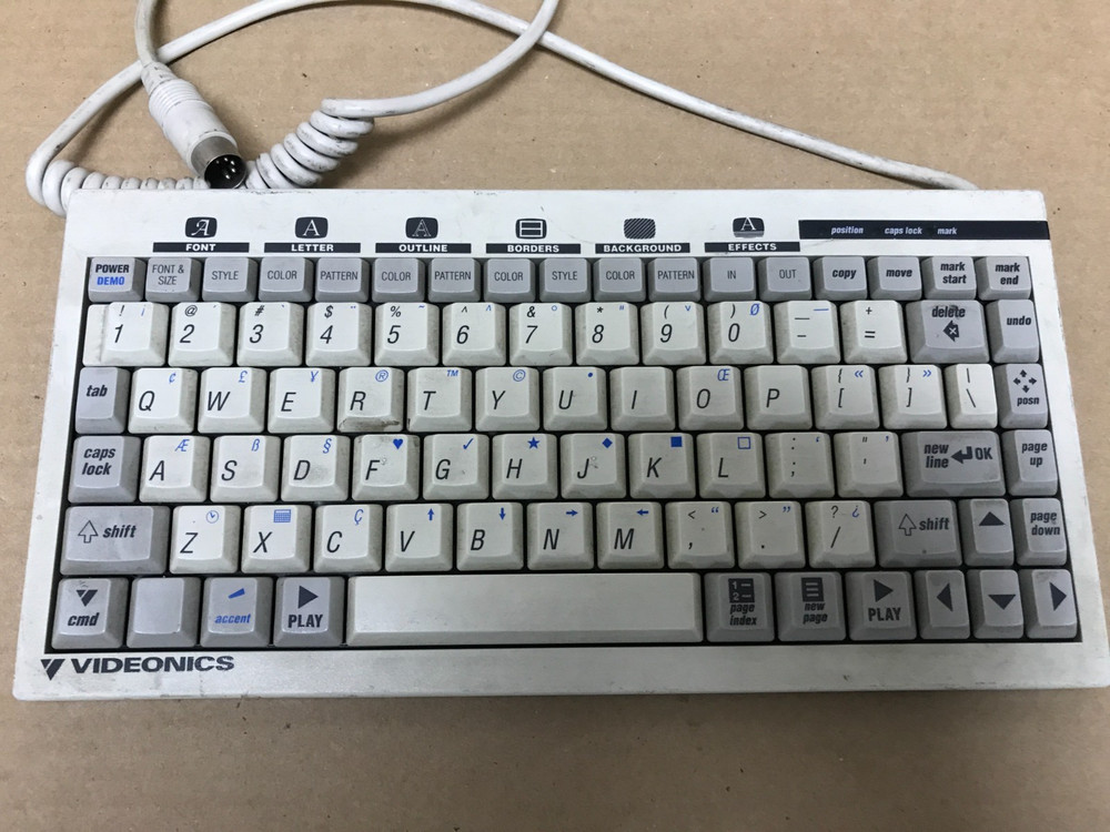 Videonics Video Editor 5000 keyboard