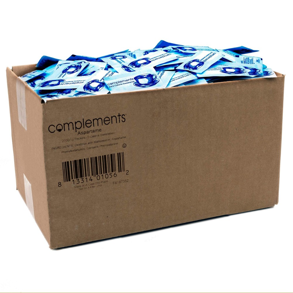 Zero Calorie Aspartame Blue Sweetener Packets 2000 Count