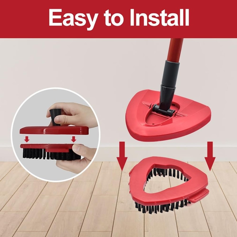 Ocedar Mop Replacement Heads, 2 Pack, Spin System Brush, Kitchen Tool, Red