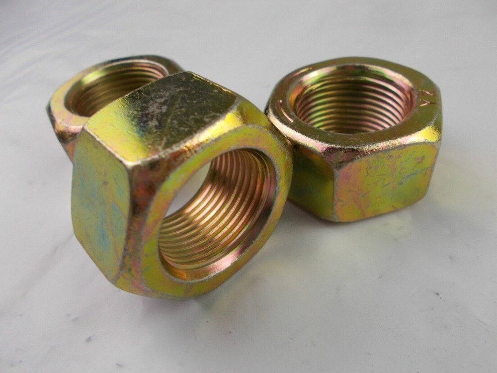 Hex Nut 1" - 14 Fine Thread "3 Nuts" Grade 8 Zinc 1-14