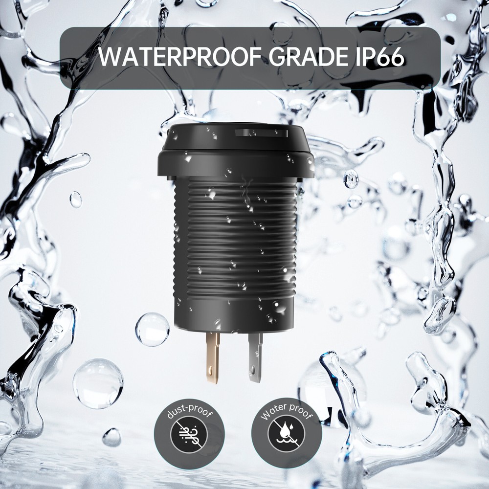 PD USB Fast Motorcycle Charger Adapter for Apple iPhone Samsung Android Phone