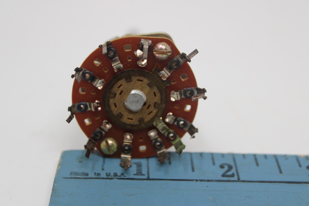 TWO Unidex 249 10 Position 1 Pole Rotary Switch