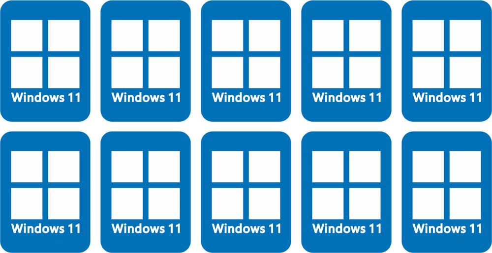 80 Windows 11 stickers Decals for laptops computers