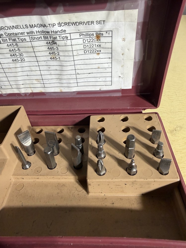 Brownells Magna Tip Field Case & Some Bits 080-104-000