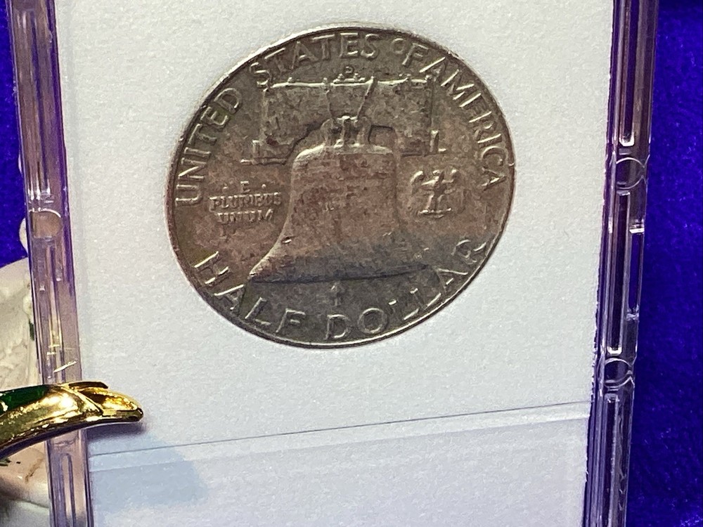 1960 D FRANKLIN HALF 💰in BCW SLAB