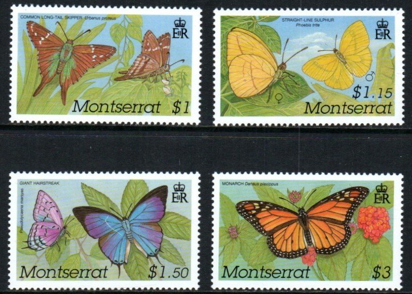 Montserrat Stamp 1057-1060  - Butterflies
