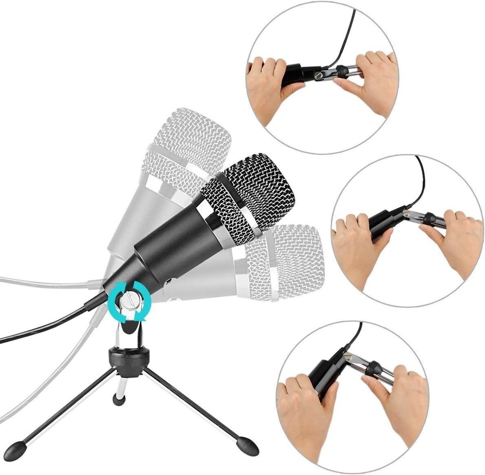 USB Condenser Microphone K668 Plug & Play for PC/Mac US