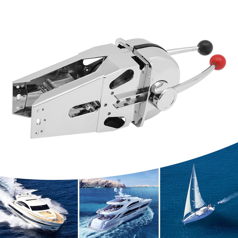 ModernMarine Boat Twin Lever Dual Engine Shift Throttle Top-Mount Engine Control