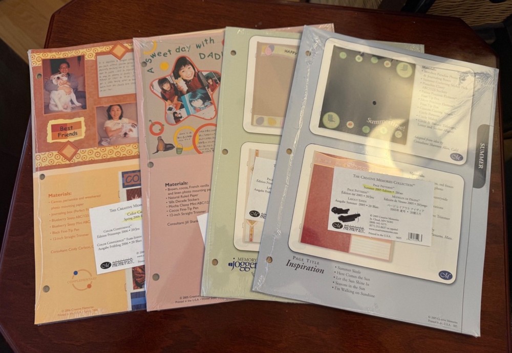 Creative Memories Page Patterns w Page Patterns Organizer Binder Notebook
