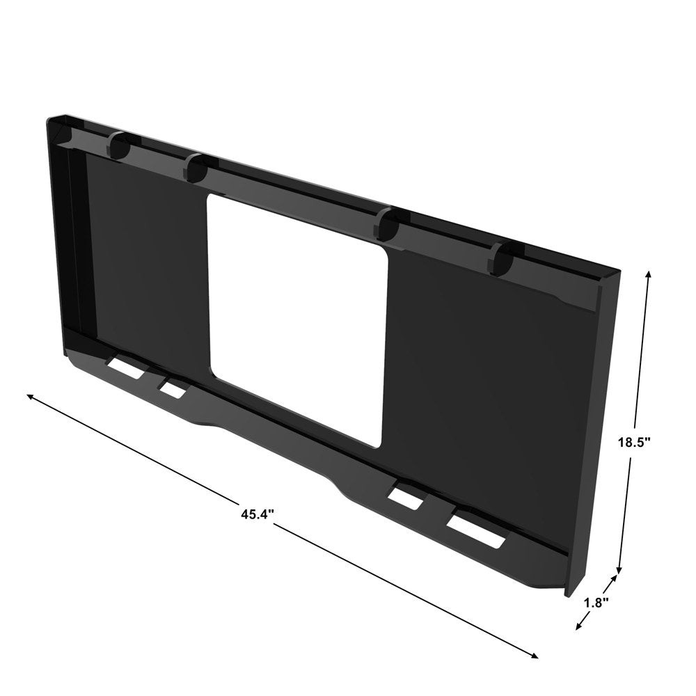 44.9" Universal Skid Steer Weld-on Mount Plate with Window Universal QuickAttach