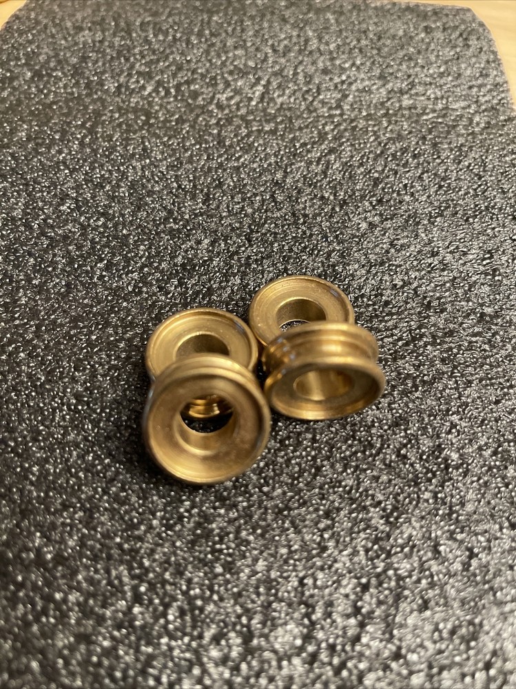 6 PCS New 7/8 W Unf Solid Brass Neck 3/4 Check Ring 1/8IPS (3/8"pipe) 5/8 Tall