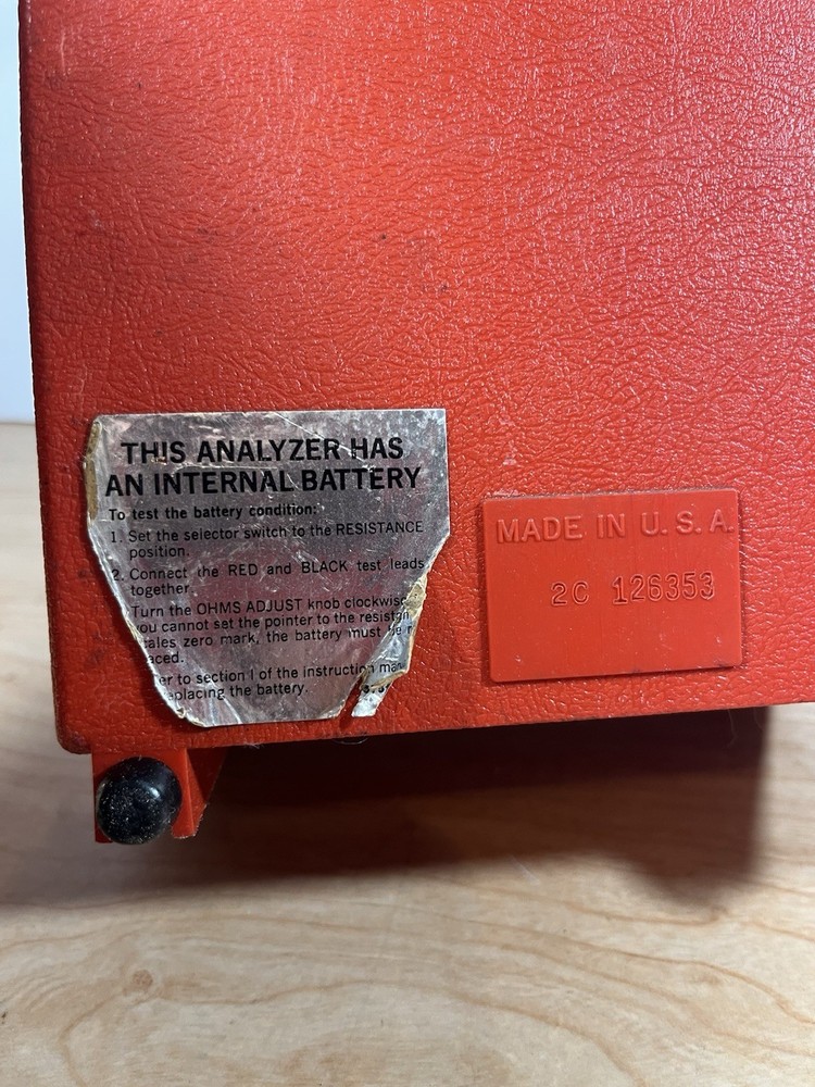 Vintage Montgomery Ward Automotive Tune-up Analyzer Untested