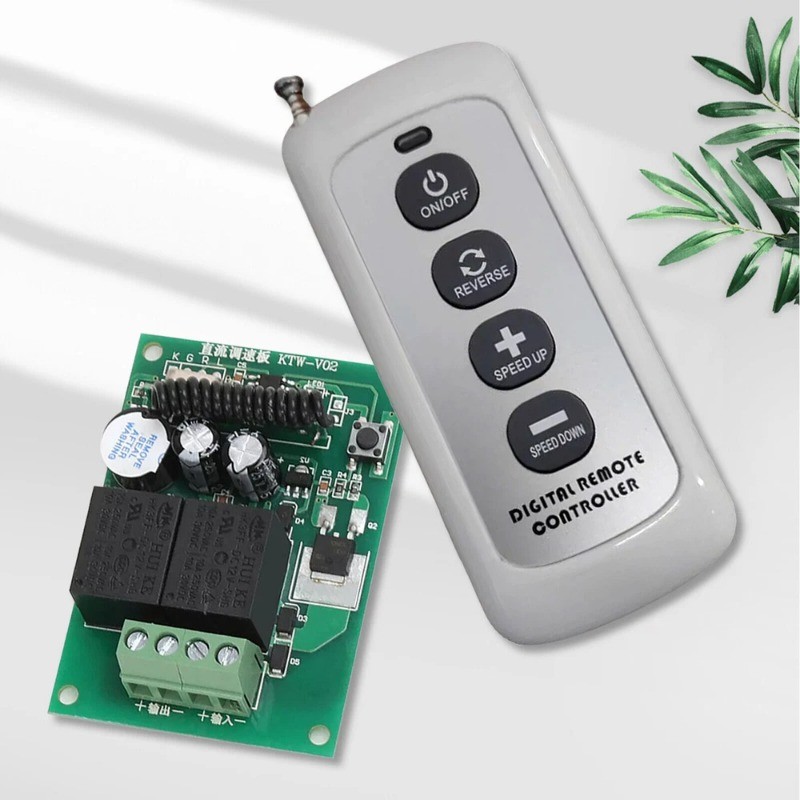 DC12V Motor Controller Kit Speed Regulator Wireless Remote Control Electric NEW