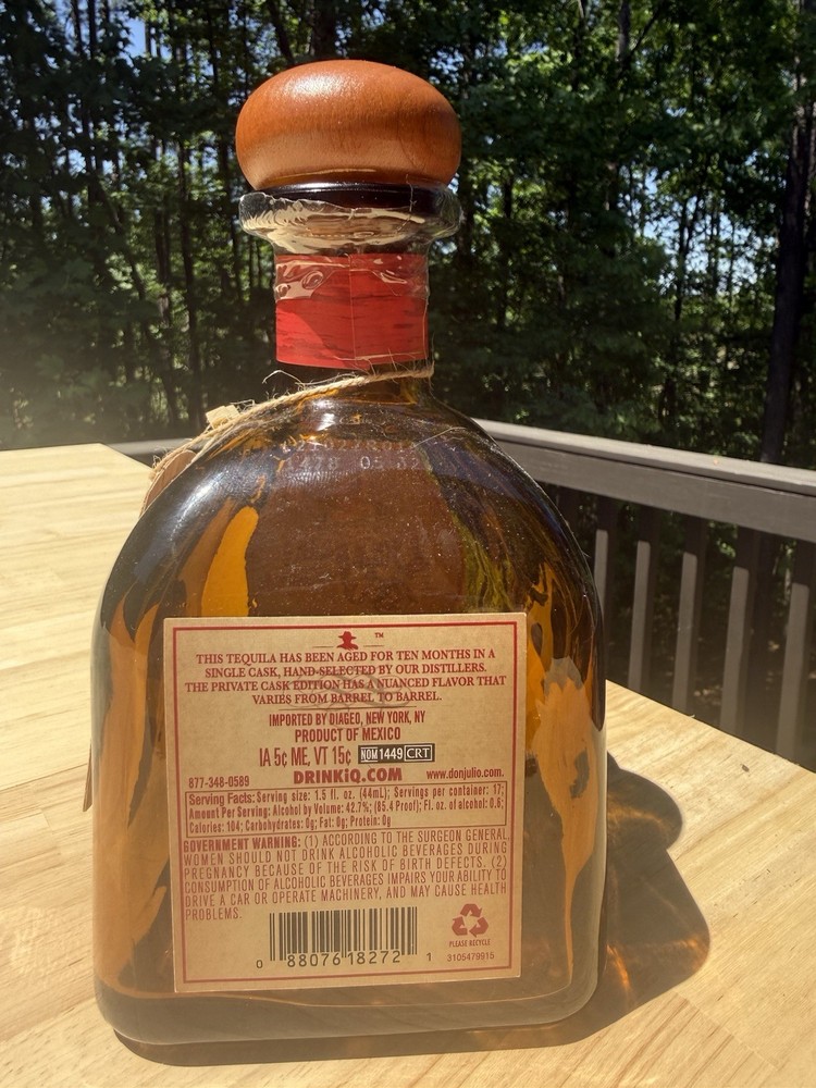 Don Julio Reposado Private Cask Empty Bottle