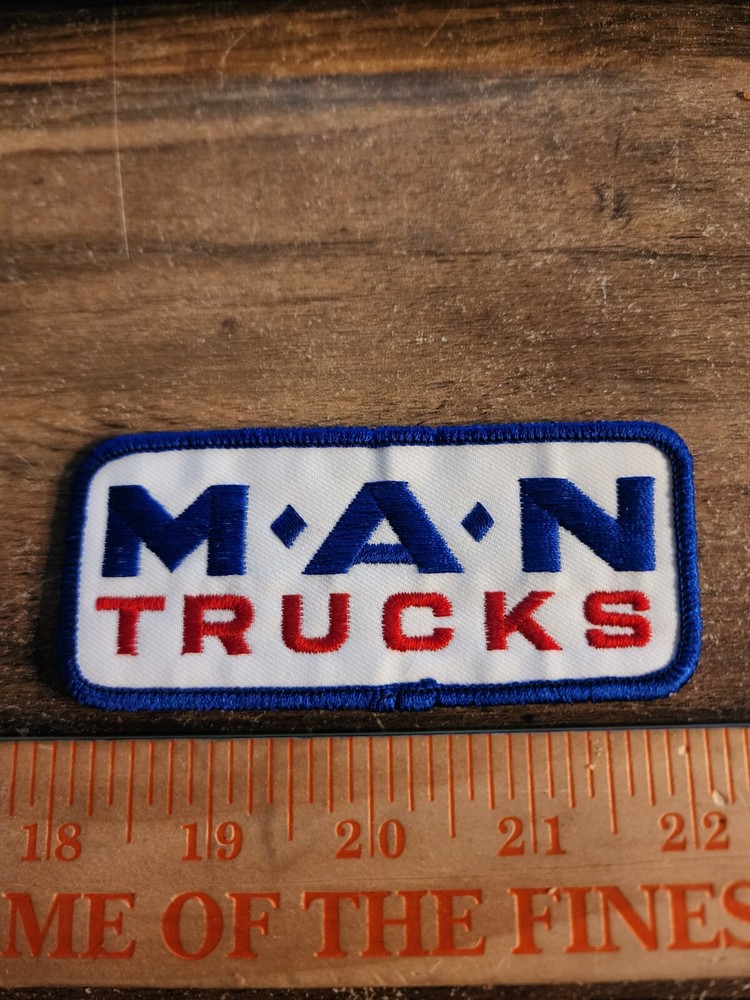 Vintage Man Trucks Rectangular Sew On Patch FREE SHIPPING