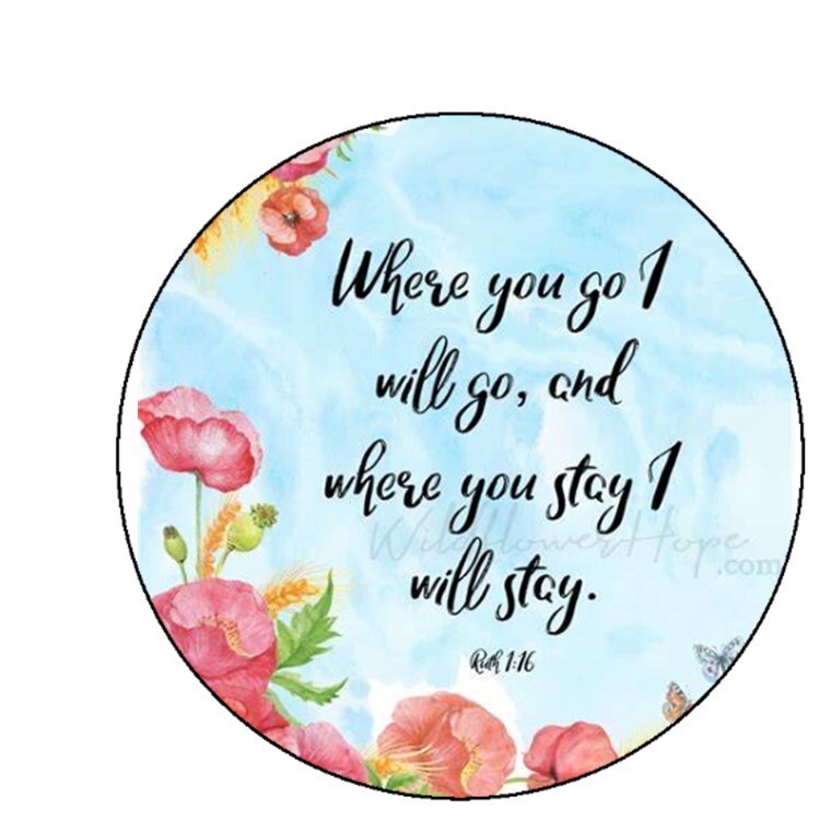 WHERE YOU GO WALKING STICK MEDALLION