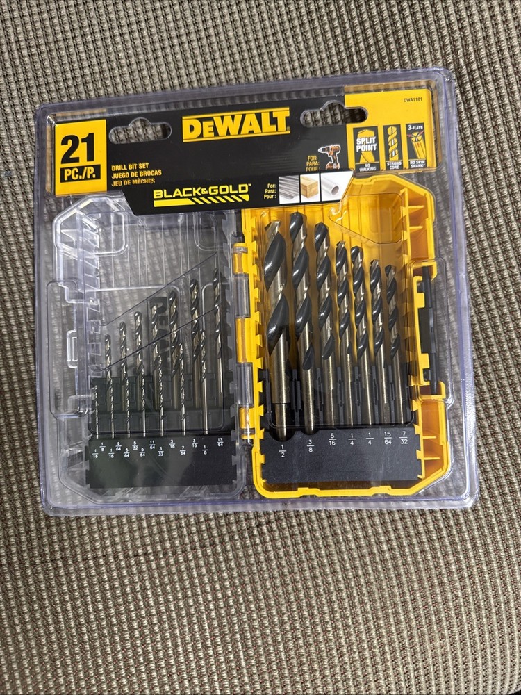 DeWalt 21 Piece Drill Bit Set , New
