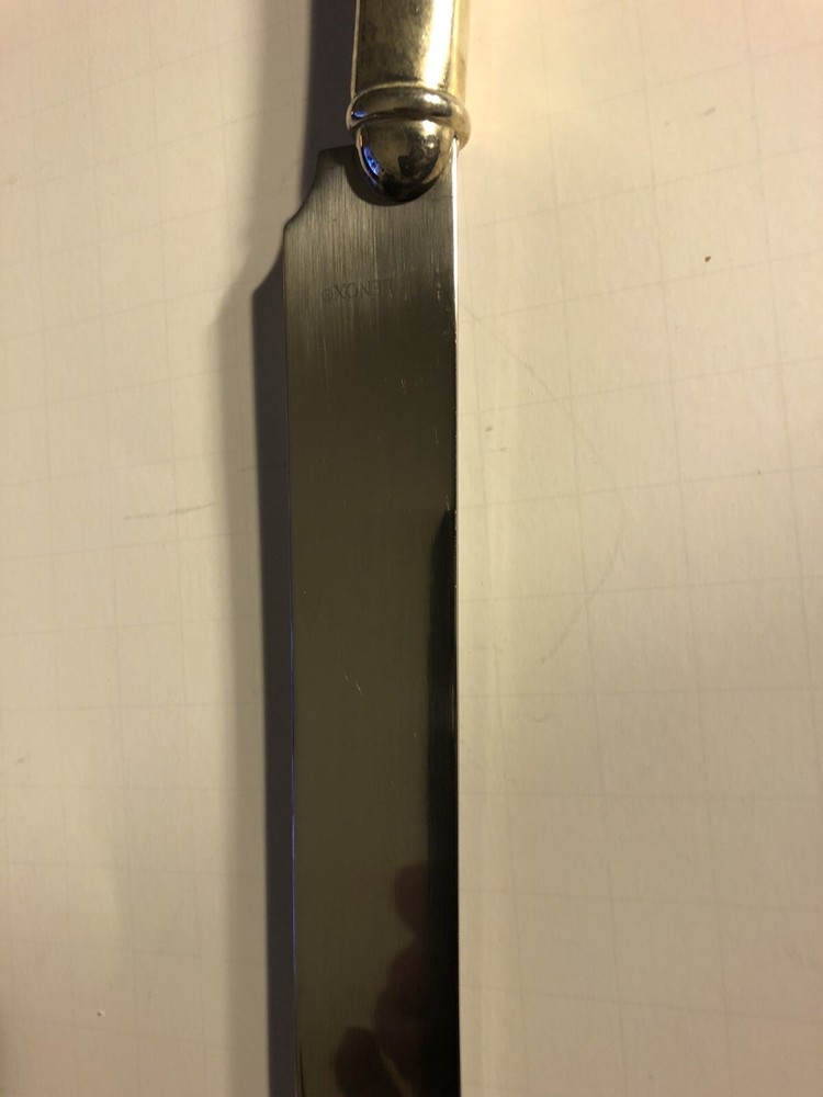 Lenox Heart Shaped Silver Cake Knife- Anniversary, Wedding