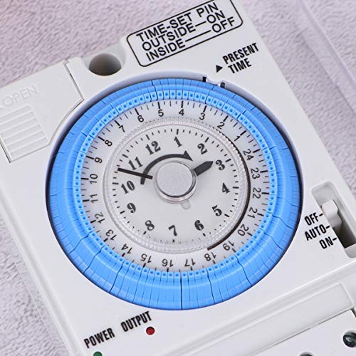 Mechanical Timer Switch for Home Kitchen 48Vac/Dc Wall Countdown Clock Analog