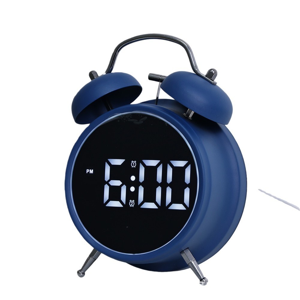 Loud Alarm Clock For Bedside Table Energy Saving Mode Low Battery Indicator