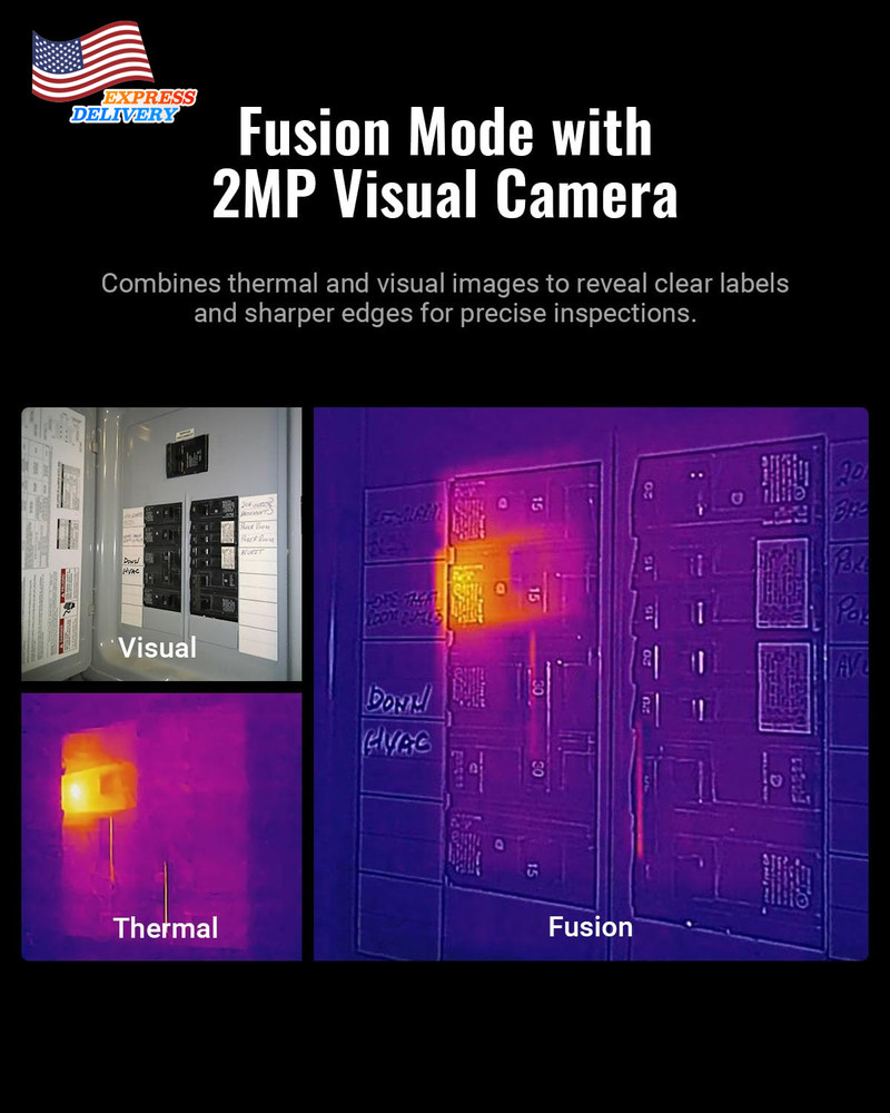 F2VW Thermal Camera 256X192 IR Resolution with 2MP Visual Camera