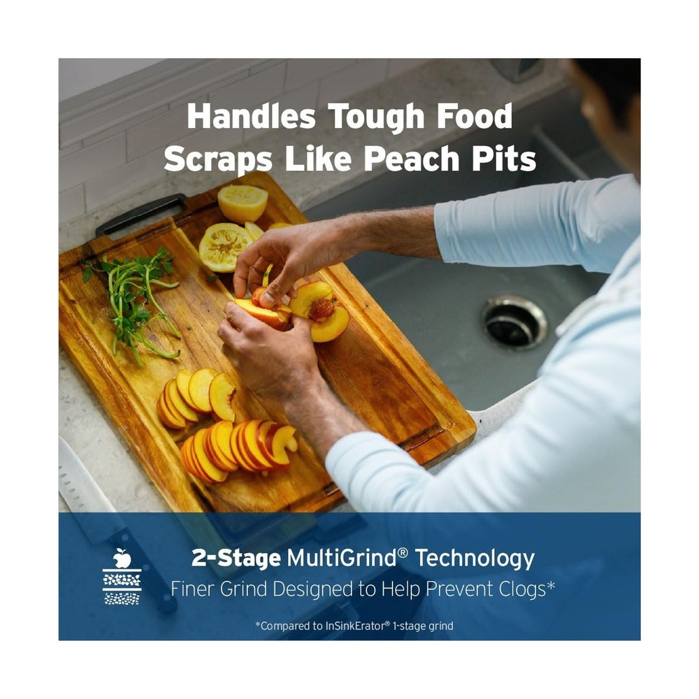 InSinkErator Power 1HP, 1 HP Garbage Disposal, Power Series EZ Connect Contin...