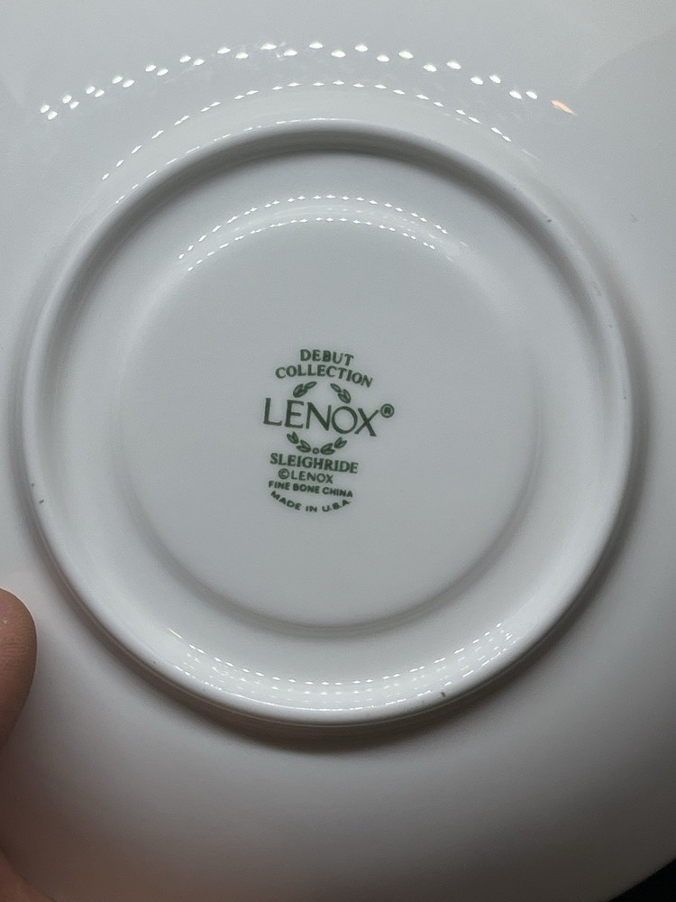 Lenox Sleighride 5 Piece Place Setting As Found Read Description