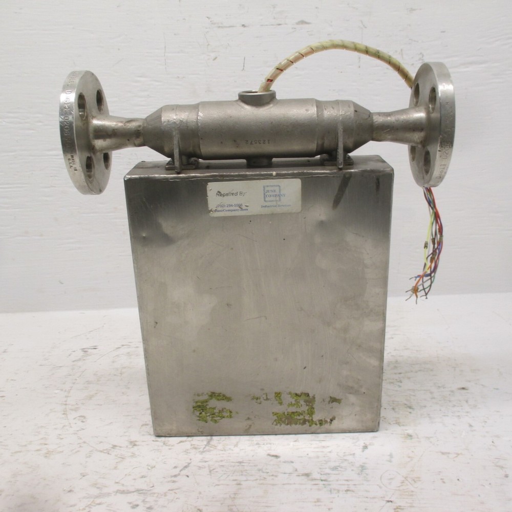 Micro Motion DS040S113 1/2" Mass Flow Sensor Meter Type 3 Missing Transmitter