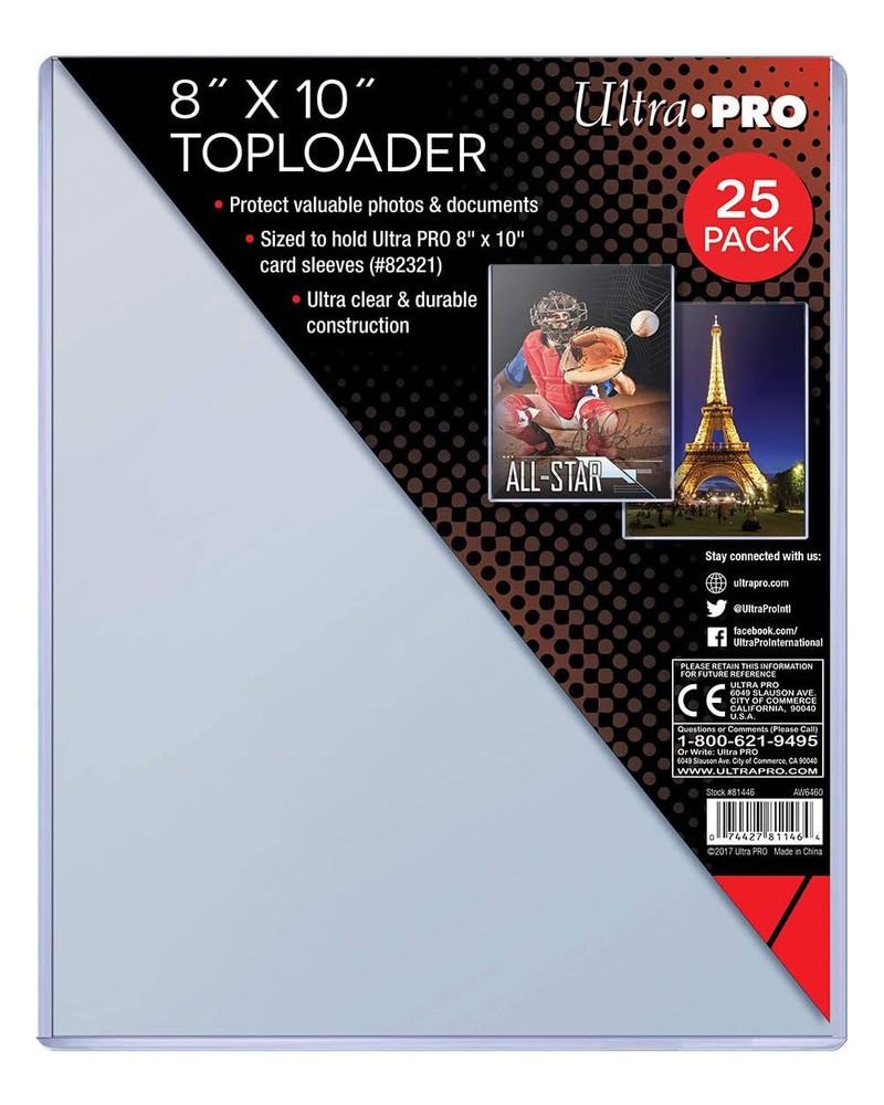 8 x 10" Photo Toploaders (25 Pack)"