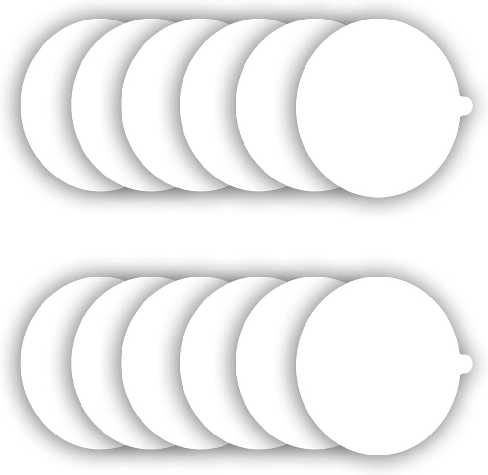 Easy to Use 7.1 Inch Flea Trap Refill Discs - Strong Adhesive, 12 Pack