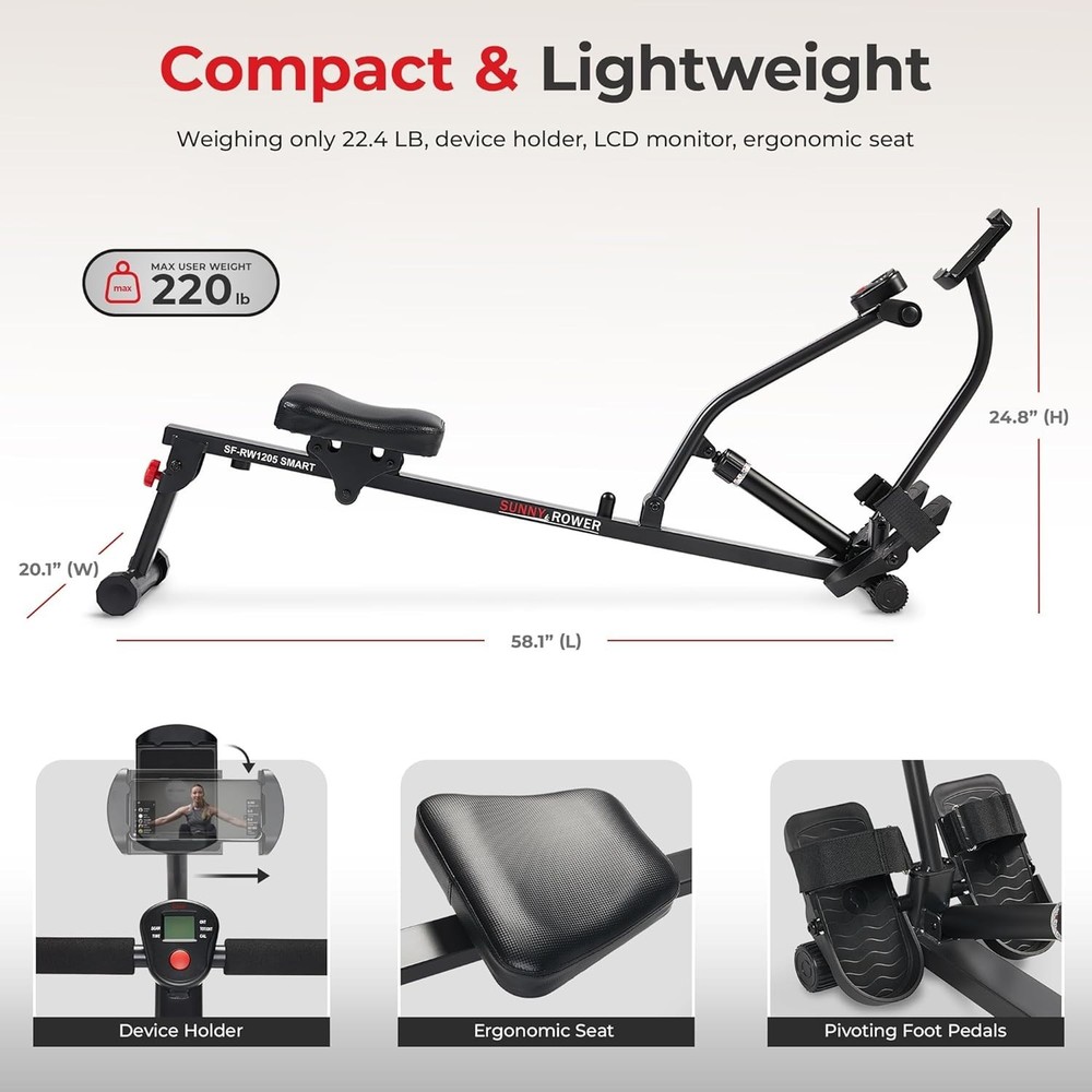 Ergonomic Seat Rowing Exercise Machine